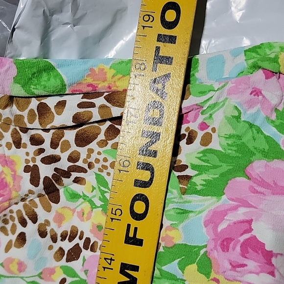 Gottex Lifestyle Dress Seafoam Jungle Rose UPF50+ Block UVA Mock Neck Sleeveles - Picture 7 of 7